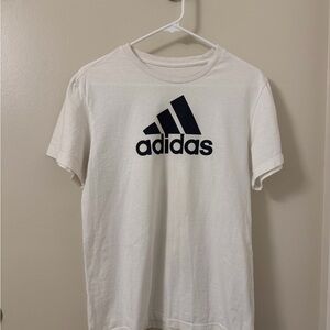 Adidas Cream Tee with Black Logo